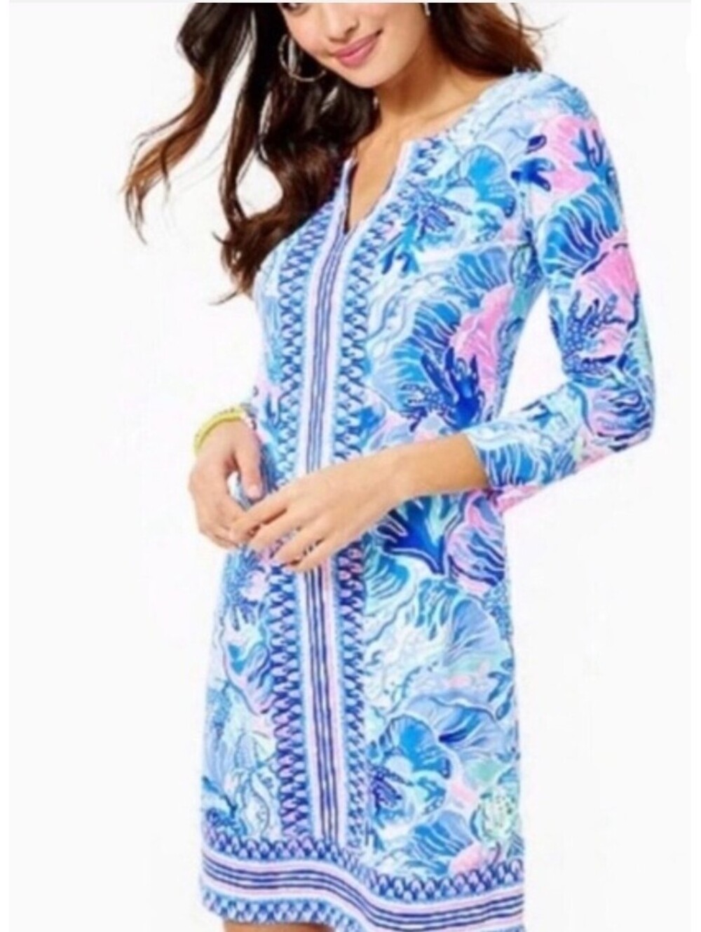 Lilly Pulitzer UPF 50+ Nadine Dress Women's Sz S Multi Sink Swim Chilly Lilly